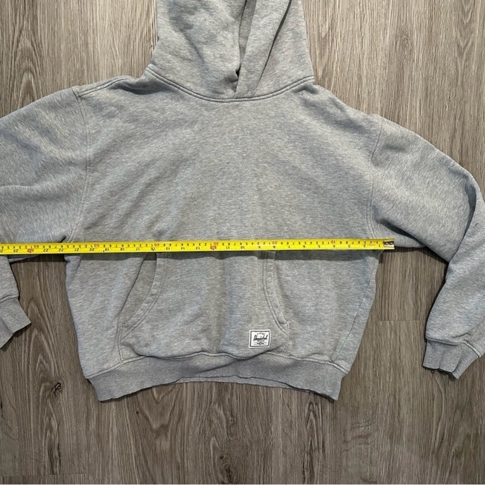 Herschel Supply Co Grey Hoodie Large Classic Pullover Unisex - Picture 8 of 12